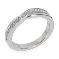 Harry Winston Platinum Diamond Tryst Single Row Pave Diamond Band