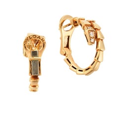 Pendientes Viper de Bulgari en oro amarillo con diamantes