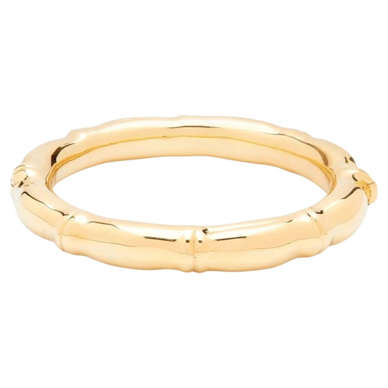 Tiffany & Co Vintage yellow gold Bamboo bangle