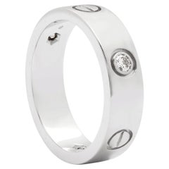 Cartier white gold Love ring 3 diamond size 56