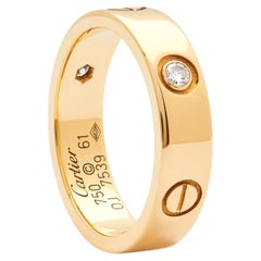 Cartier Love Yellow gold 3 Diamond Love rong 61