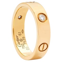 Cartier Love Yellow gold 3 Diamond Love rong 61
