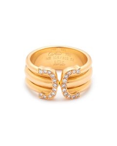 Cartier C De Cartier Limited edition 150 anniversary rose gold and diamond ring