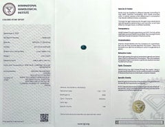 IGI Certified 0.74ct Australia Bi Colour Blue Yellow Sapphire Natural Oval Cut