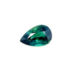 1,14 Karat, GIA-zertifizierter tiefgrün-blauer Saphir, blau, Birnenform, tropfenförmig, unbehandelt