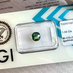 Unique 1.05ct IGI Certified Bi Colour Sapphire Yellow Blue Australian Untreated