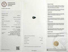 Unique IGI Certified Bi Colour Blue Yellow 0.76ct Australian Sapphire Untreated