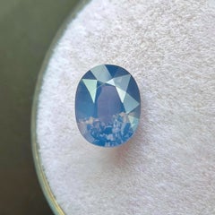 Unique Natural 1.51ct Purple Blue Spinel Hazy Oval Cut Rare Gem 7.8x6.2mm VS