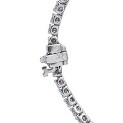 Collana tennis in oro bianco 18 carati con diamanti colorati "Fancy" da 11,0 carati MF03-073026