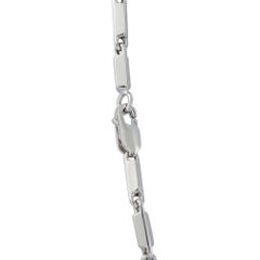 Collana con maglie circolari in oro bianco 18 carati e diamanti da 2,45 carati MF14-072826