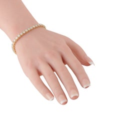 Bracciale tennis in oro giallo 14 carati con diamanti da 8,15 carati MF11-080526