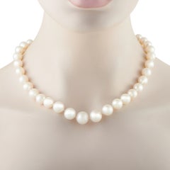 Collana in oro bianco 14 carati con diamanti da 1,50 carati e perle MF20-080326