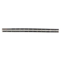 Antique 18K White Gold 0.65ct Diamond and Onyx Bar Brooch MF09-082526