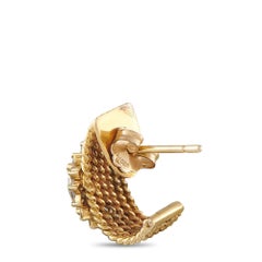 Pendientes de oro amarillo de 14 quilates con diamantes de 1,25 ct MF04-081226
