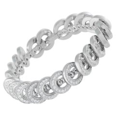 Cartier Infiniti 18K White Gold 3.68ct Diamond Bracelet CA01-082126