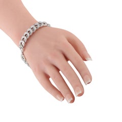Cartier Infiniti 18K White Gold 3.68ct Diamond Bracelet CA01-082126