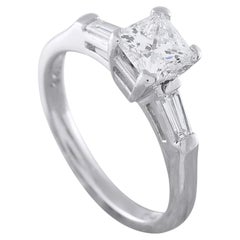 Anillo de compromiso de platino con diamante de 1,22 ct MF25-072826
