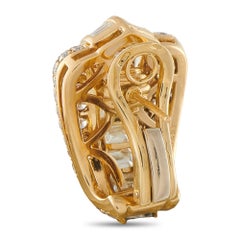 Bvlgari Vintage 18K Yellow Gold 12.0ct Diamond Earrings BV09-071626