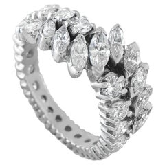 Bague en or blanc 14 carats sertie d'un diamant de 2,20 carats – MF06-080726