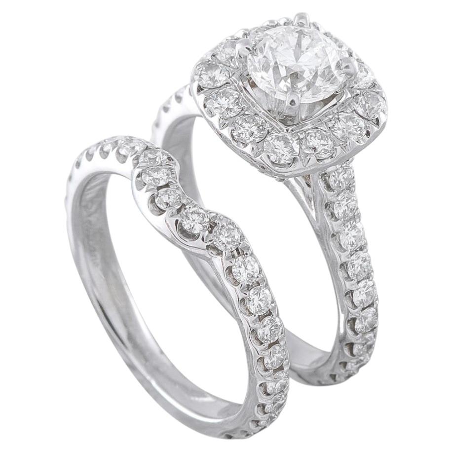 Pre-owned Neil Lane 14k White Gold 1.50ct Diamond Ring Set Nl07-080726