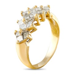 Bague en or jaune 14 carats sertie d'un diamant de 1,60 ct – MF05-081226
