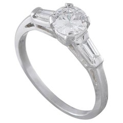 Anillo de platino con diamante de 0,95 ct MF13-081226