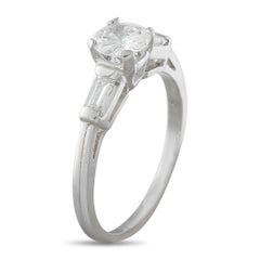 Anillo de platino con diamante de 0,95 ct MF13-081226