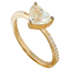 18K Yellow Gold 1.47ct Diamond Ring MF03-080726