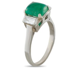 Anillo de oro blanco de 18 quilates con diamantes y esmeraldas de 0,50 ct, MF18-081226