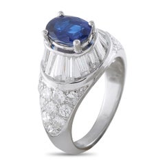 Van Cleef & Arpels Van Cleef & Arpels Platinum 1.95ct Diamond and Sapphire Ring