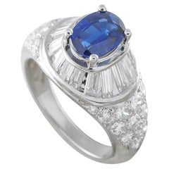 Van Cleef & Arpels Van Cleef & Arpels Platinum 1.95ct Diamond and Sapphire Ring