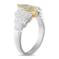 Bague en platine sertie d'un diamant de 1,73 carats MF07-082126
