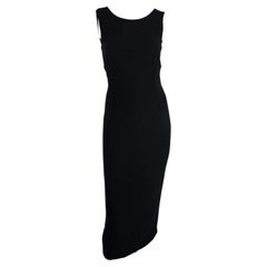 Dolce & Gabbana - Robe midi sans manches à corset noir, années 1990