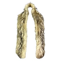 F/W 2001 Gianni Versace by Donatella Off-White Runway Fur Stole
