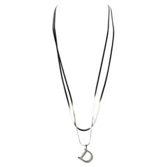 F/W 2000 Christian Dior by John Galliano Rhinestone D Serpent Chain Necklace