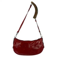 Borsa a tracolla Yves Saint Laurent by Tom Ford in pelle rossa Mombasa degli anni 2000