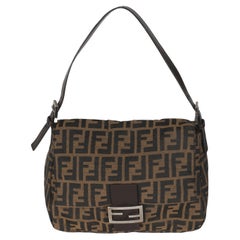 Borsa Fendi Marrone Zucca Canvas Mama Baguette
