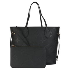 Louis Vuitton Nero Monogram Empreinte Neverfull MM