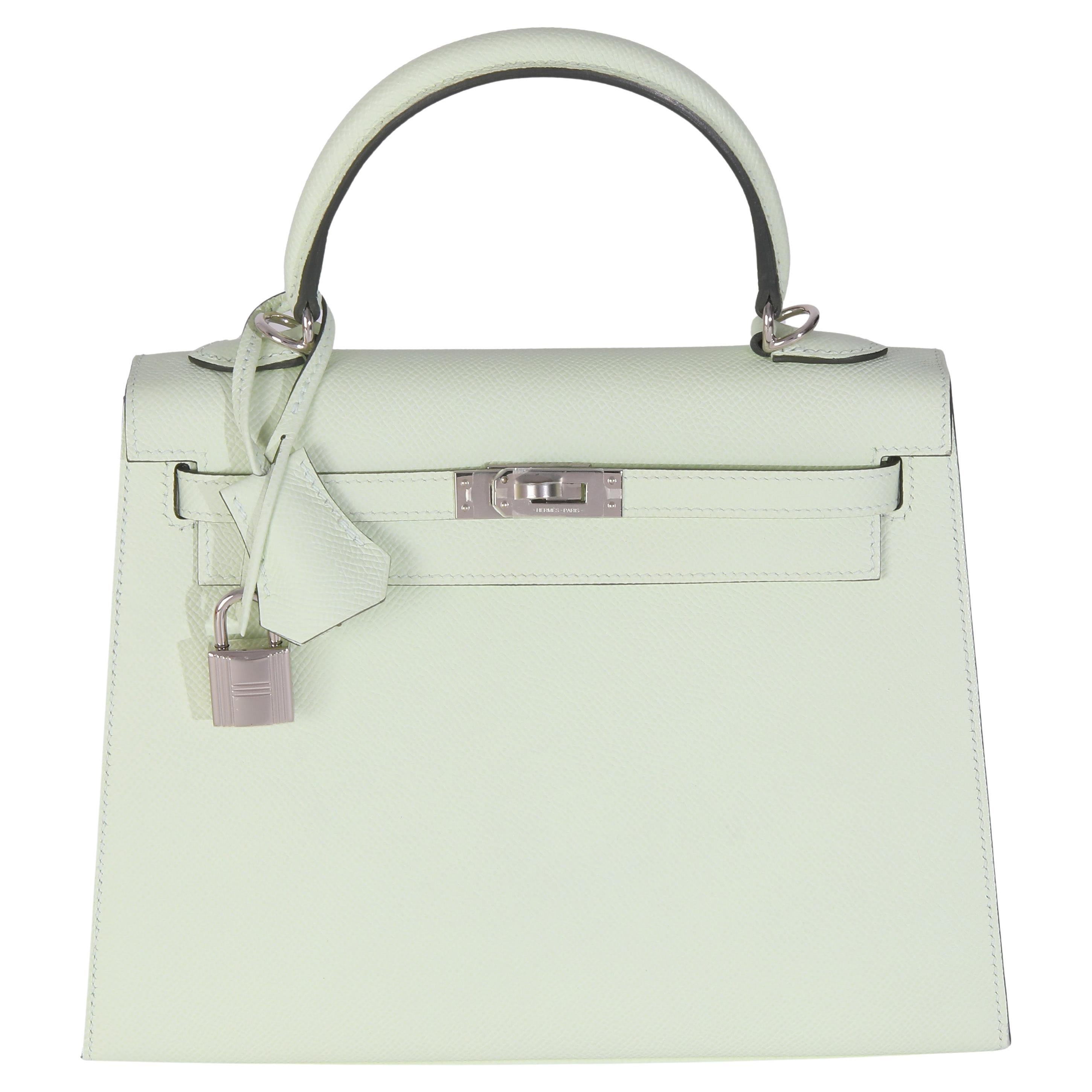 Hermès Vert Fizz Epsom Sellier Kelly 25 PHW