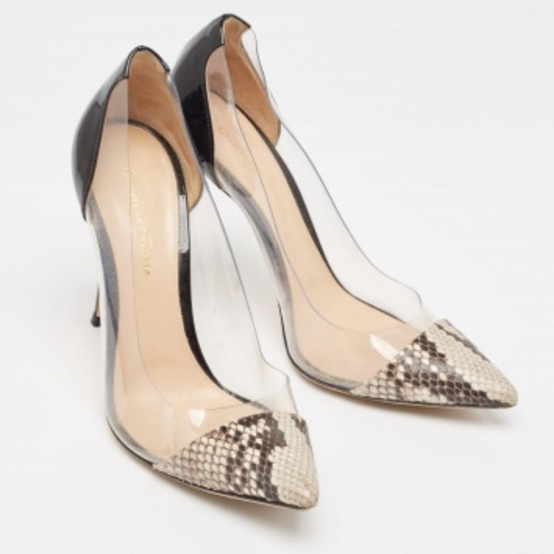 Make a chic style statement with these designer pumps. They showcase sturdy heels and durable soles, perfect for your fashionable outings!