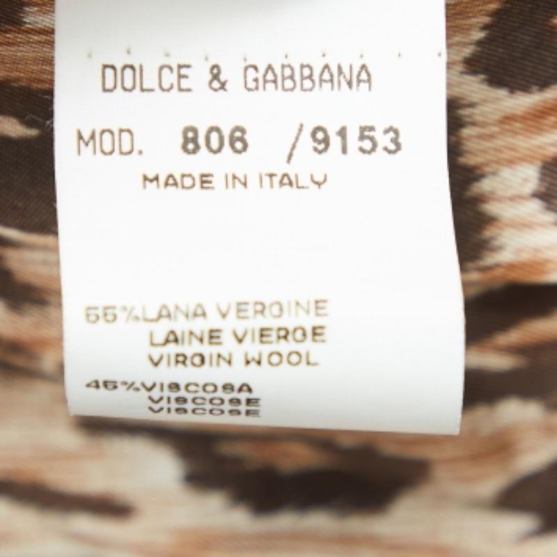 Dolce & Gabbana Vintage Schwarzer Bleistiftrock aus Wollmischung M im Zustand „Gut“ im Angebot in Dubai, Al Qouz 2