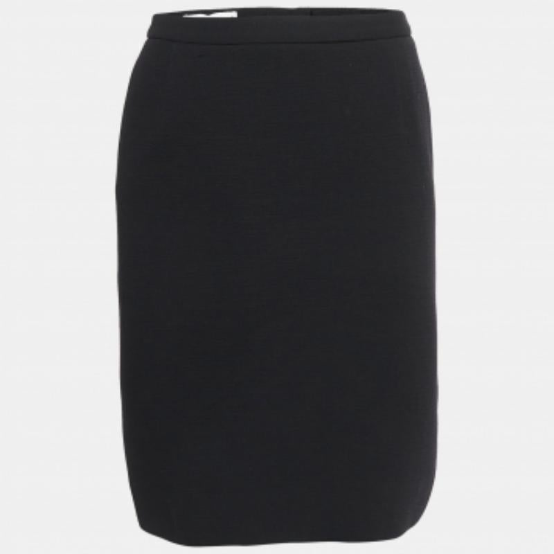 Dolce & Gabbana Vintage Schwarzer Bleistiftrock aus Wollmischung M im Angebot 1