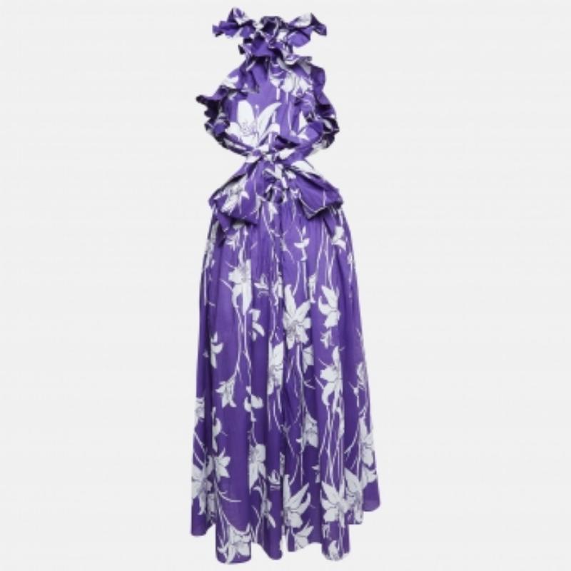 Questo abito di Zimmermann è caratterizzato da dettagli eleganti e da una silhouette chic. Caratterizzato da stampe floreali e volant, questo vestito è perfetto sia con le scarpe basse che con i tacchi. È realizzato in cotone per un comfort che dura
