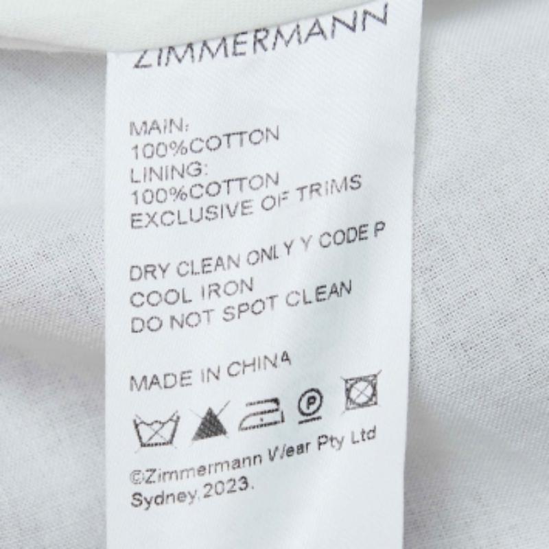 Donna Zimmermann - Maxi abito con volant in cotone con stampa floreale - S in vendita