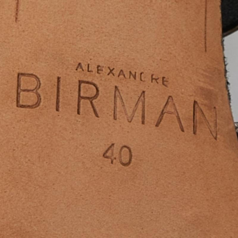 Alexandre Birman - Sandales à brides en cuir embossé python - Taille 40 en vente 3