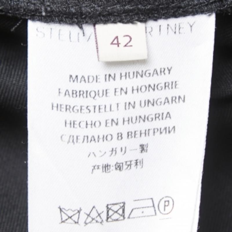 Nero Stella McCartney - Pantaloni neri in lana dal taglio dritto M. in vendita
