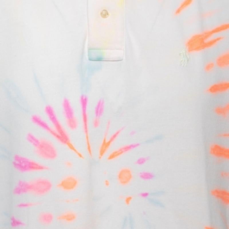 Polo Ralph Lauren Polo de piqué de algodón teñido multicolor L en Bueno estado para la venta en Dubai, Al Qouz 2
