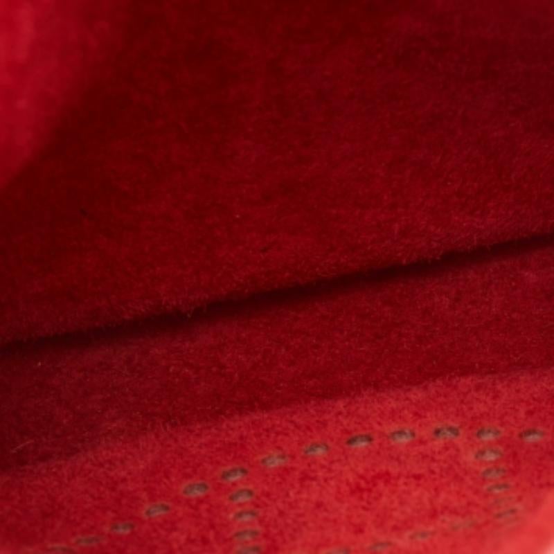Hermes Rouge Pivoine Taurillon Clemence Leder Evelyne TPM Tasche im Angebot 5
