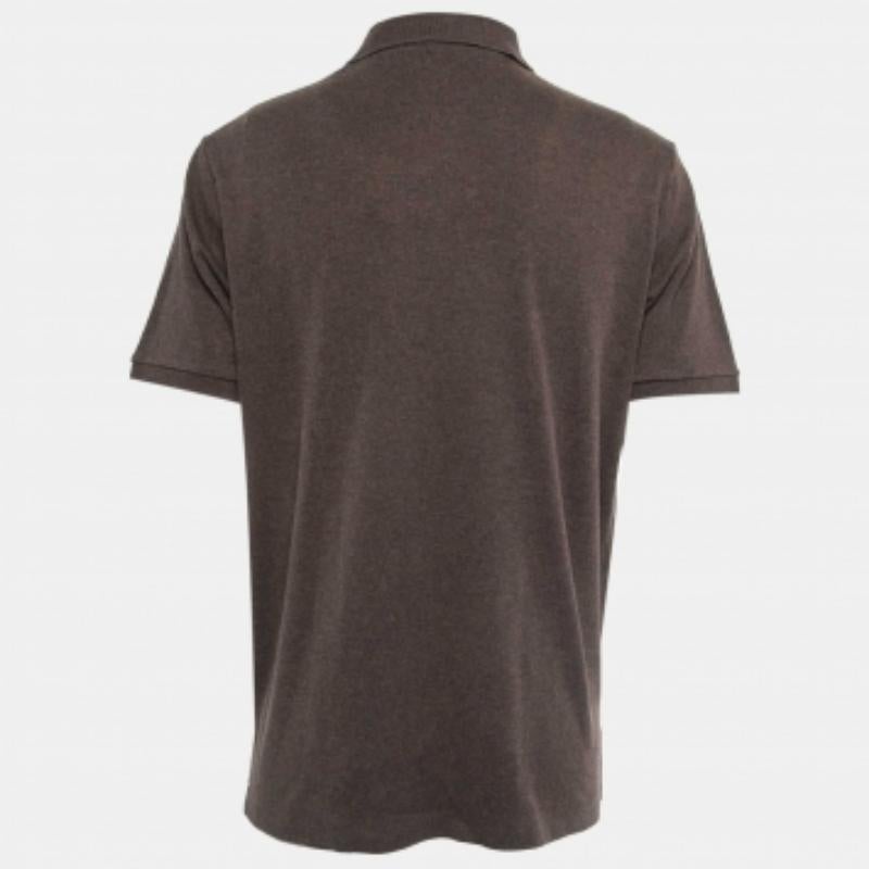Polo Ralph Lauren Polo de punto de algodón marrón L Negro en venta