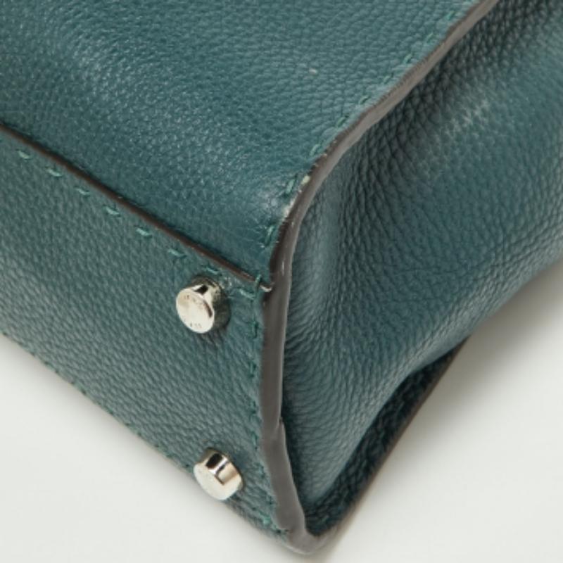 Donna Fendi Greene & Greene Greene & Python Medium Peekaboo Top Handle Bag in vendita